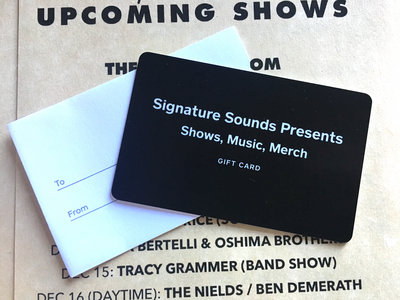 $100 Gift Card (Signature Sounds Presents) main photo
