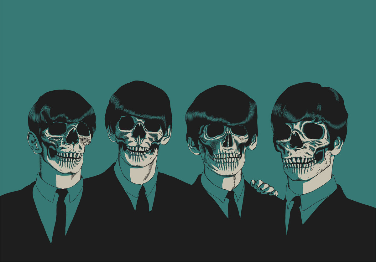 The Beatles フラットデザイン D'Addario 50BTL13 ストラップ THE BEATLES 1964 Tour Ticket Stubs