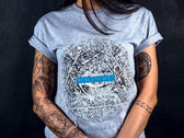 Unrevealed Grey Unisex T-shirt w/Blue Print photo 