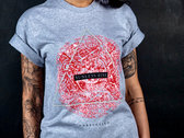 Unrevealed Grey Unisex T-shirt w/Red Print photo 