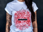 Unrevealed White Unisex T-shirt w/Red Print photo 