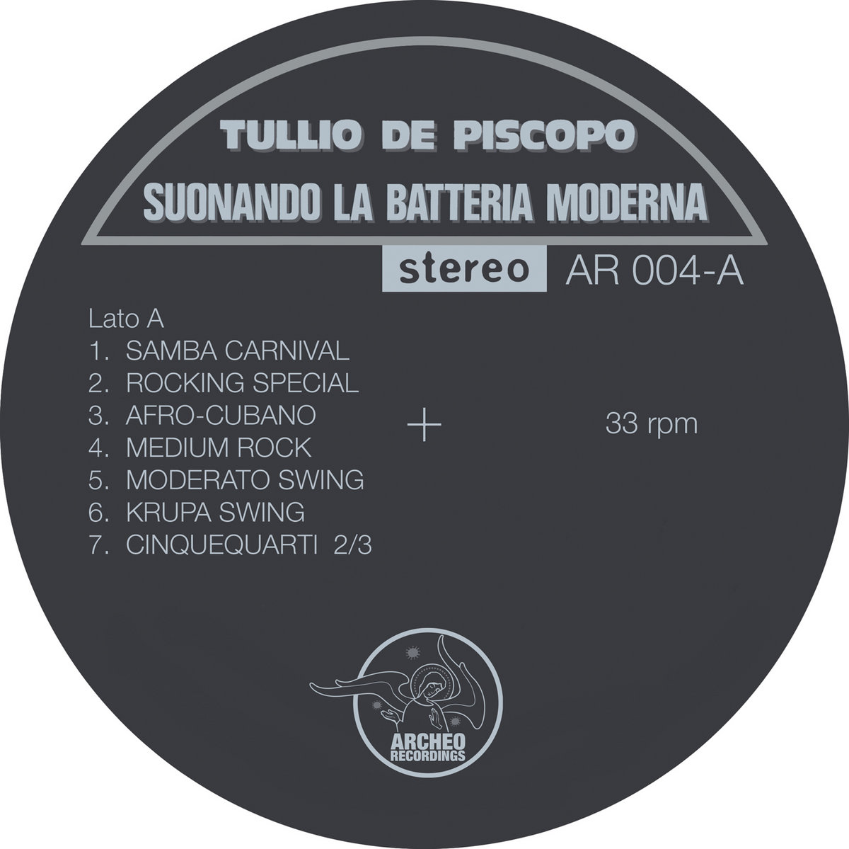 Tullio De Piscopo - Suonando La Batteria Moderna LP | Archeo Recordings