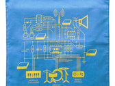 Cotton Tote Bag with Schematic Print photo 