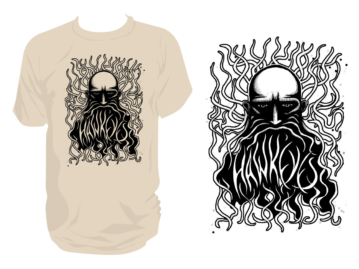 Beard design t shirt Outlet