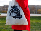 "Electric Domestique" Organic Cotton Tote Bag photo 