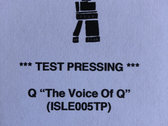 Q "Voice Of Q" Limited Edition Test Pressing (5 Only) photo 