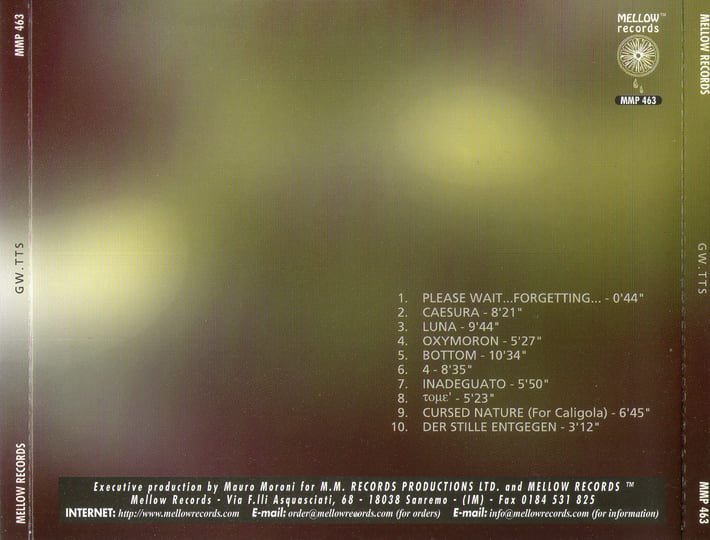 Towards the Silence | GARDEN WALL | Mellow label productions