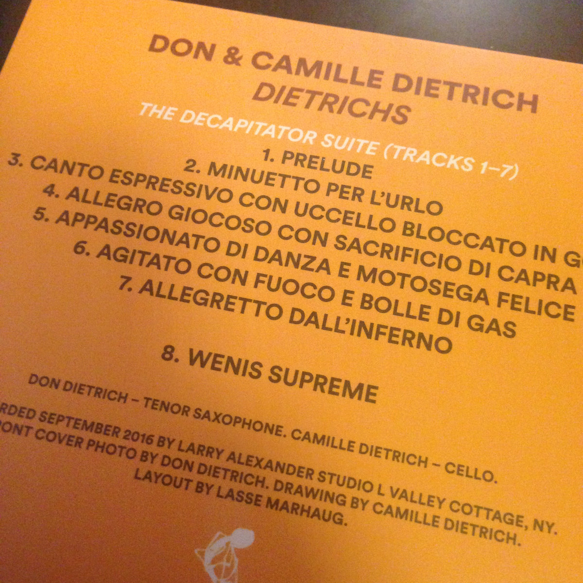 Dietrichs | Don \u0026 Camille Dietrich | Pica Disk, image size:1200x1200