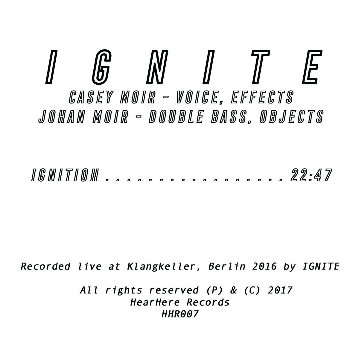 Ignition Ignite HearHere Records