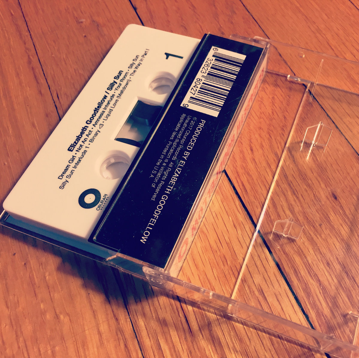 Elizabeth Goodfellow Cassette Tape With Fold Out J Card Featuring Photography By Stephanie Pia Cover Design Mark Nubar Full S And Credits