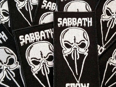 Sabbath Crow skull embroidered patch main photo