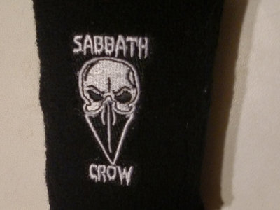 Sabbath Crow skull embroidered sport wristbands main photo