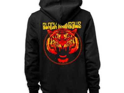 BLACK RAINBOWS "tiger" black hoodie main photo