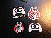GameChops Snapback Hat ~ Black / White Logo photo 
