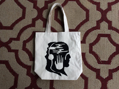 Canvas - Hand made - tote bag with original " self-potrait & Humble Weight. Logo main photo