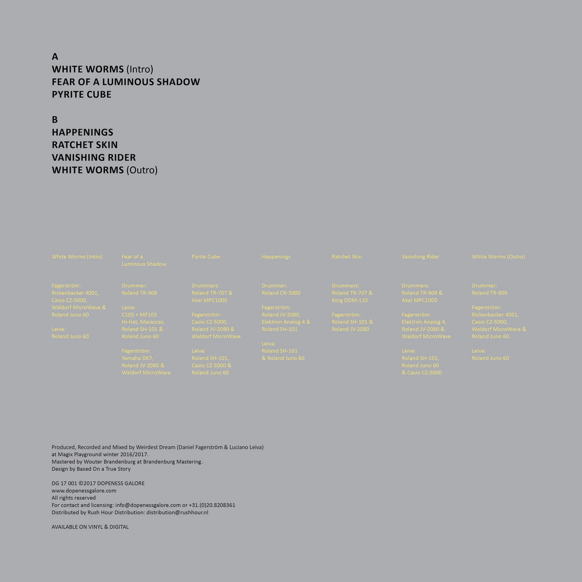 White Worms Weirdest Dream Dopeness Galore