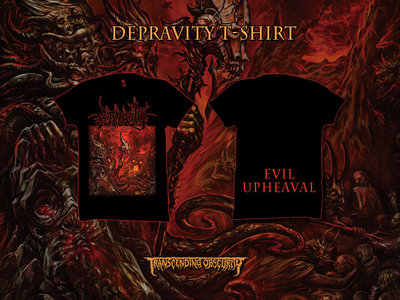 Depravity 'Evil Upheaval' T-shirt (Gildan Size) + Digital Download main photo