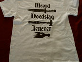 Shirt "Moord - Doodslag - Jenever" Wit photo 