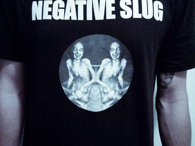Negative Slug Special bundle one time only "Twins" shirt plus "Inbreed Retard" Ep custom made cd,only 1 left, L Size main photo