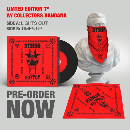 3TEETH HO99O9 Lights Out 7インチレコード バンダナ Lights Out | 3TEETH, Ho99o9 | 3TEETH