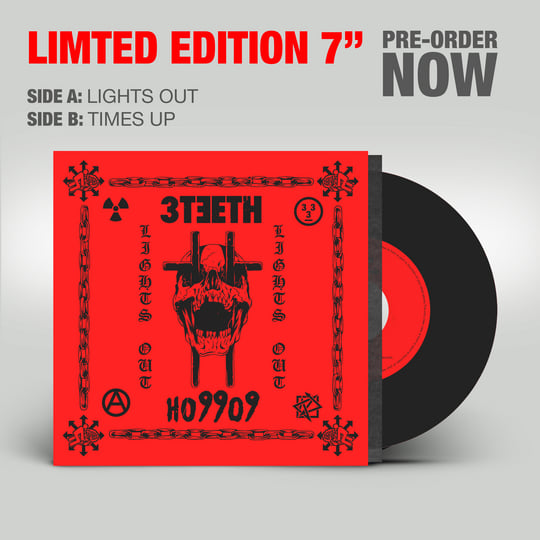 3TEETH HO99O9 Lights Out 7インチレコード バンダナ Lights Out | 3TEETH, Ho99o9 | 3TEETH