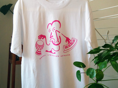 MLU Disco Drink T-shirt - Pink Print. main photo