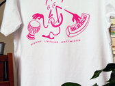 MLU Disco Drink T-shirt - Pink Print. photo 