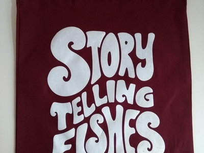 Story Telling Fishes Logo Bag - burgund main photo