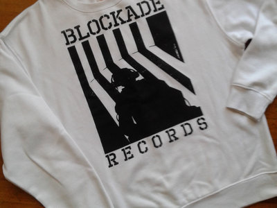 White Crewneck "Blockade Records" 10 anniversary logo main photo