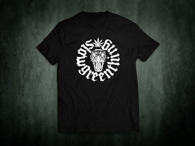 Slow Green Thing - T-Shirt III (black - silver artwork) main photo