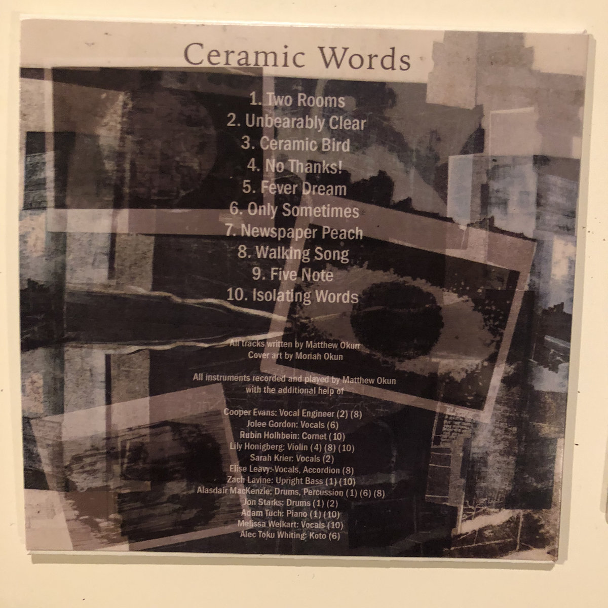 Ceramic Words Matthew Okun