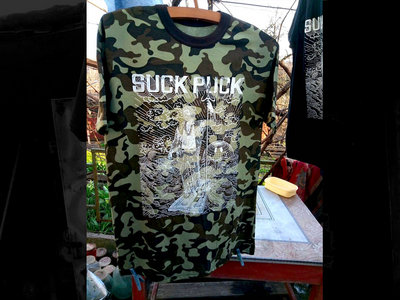 DIY Screen printed "Black Sea Ravers" olive military T-shirt main photo