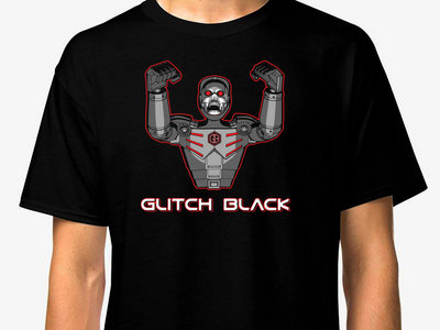 Glitch Black Robot T-Shirt main photo