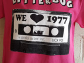 T-shirt.. Litterbug - we love 1977 cassette tape / a porky prime cut T-shirt - various colours photo 