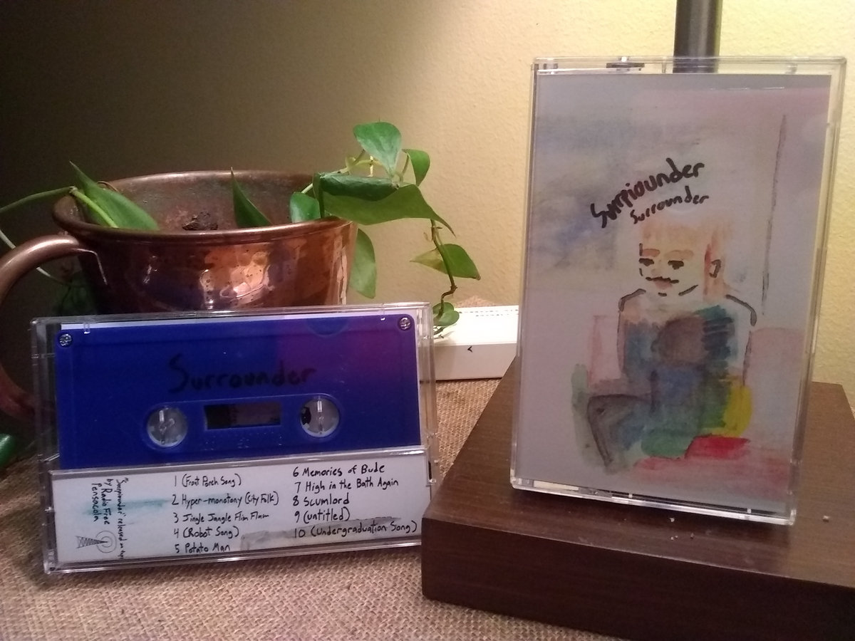 Front Porch Surrounder Artwork By Conor Aka Badingding Tippytop Cassette Released Radio Free Pensacola Includes Unlimited Streaming Of Surrpiounder Via The Bandcamp App