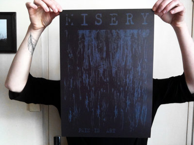 POSTER // Misery - Pain is art (dark blue) main photo
