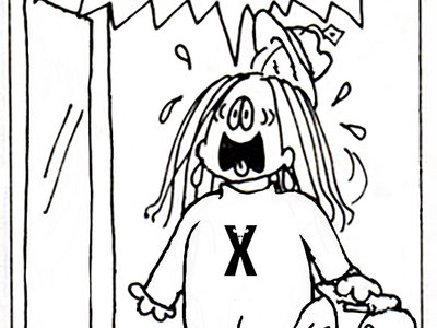 XETAS cartoon anxiety T-Shirt main photo