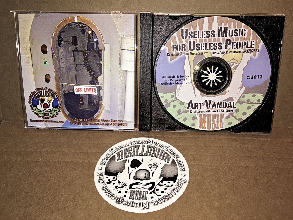 Useless Music for Useless People | Art Vandal | Disillusion Music Label
