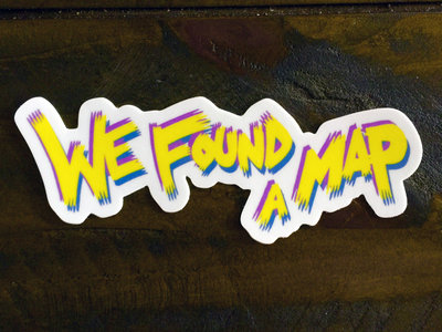 We Found A Map - Die cut sticker! - Haunted Yellow! main photo