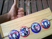 Patriots album + set of 4 campaign buttons photo 