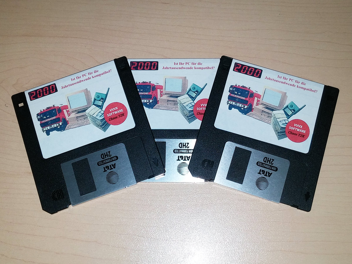 VVVX Software Chaos Y2K 3.5" Floppy Disk STRUDELSOFT