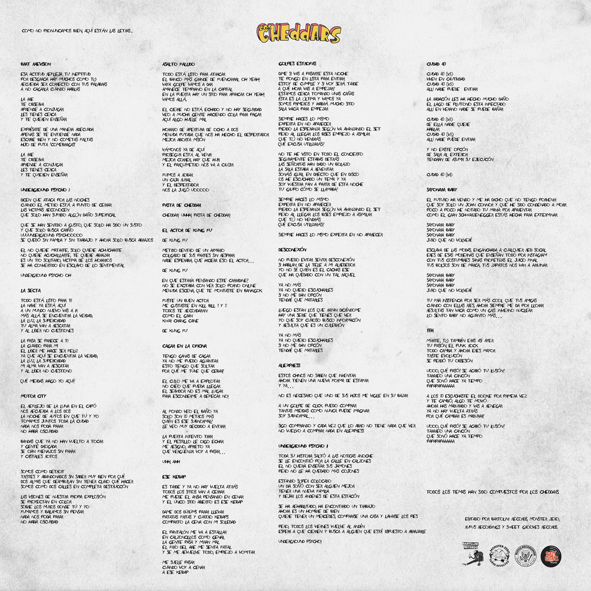 Sayonara Baby Los Cheddars Rufus Recordings