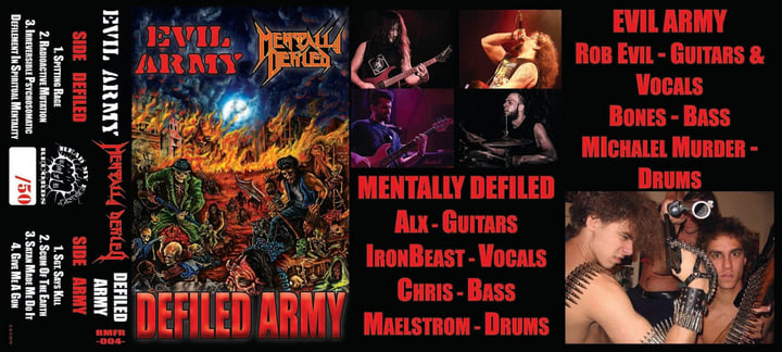 Defiled Army (Split With Evil Army/USA) | Mentally Defiled VS Evil