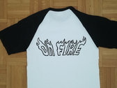 "On Fire Baseball T-shirt" photo 