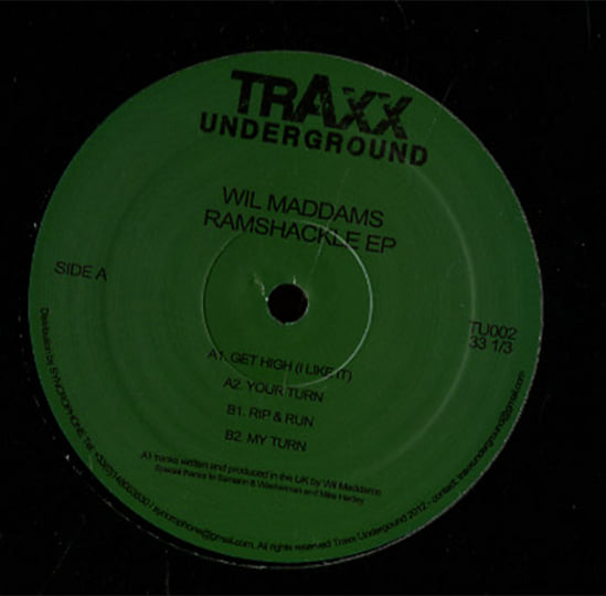 TU002 / Wil Maddams - Ramshackle EP | Wil Maddams | Traxx