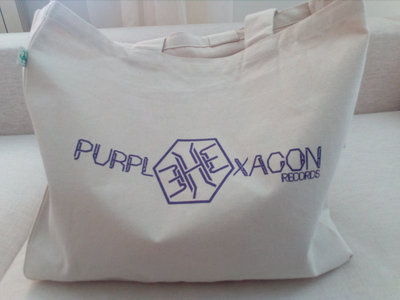 Purple Hexagon Records 10 Year Anniversary Tote Bag main photo