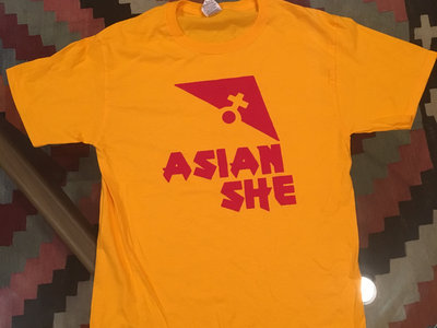 Red On Yellow Asian She Shirt main photo