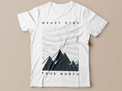 Weary Eyes 'True North' White T-Shirt main photo