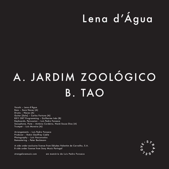 Jardim Zoológico | Lena D'Água | Strangelove
