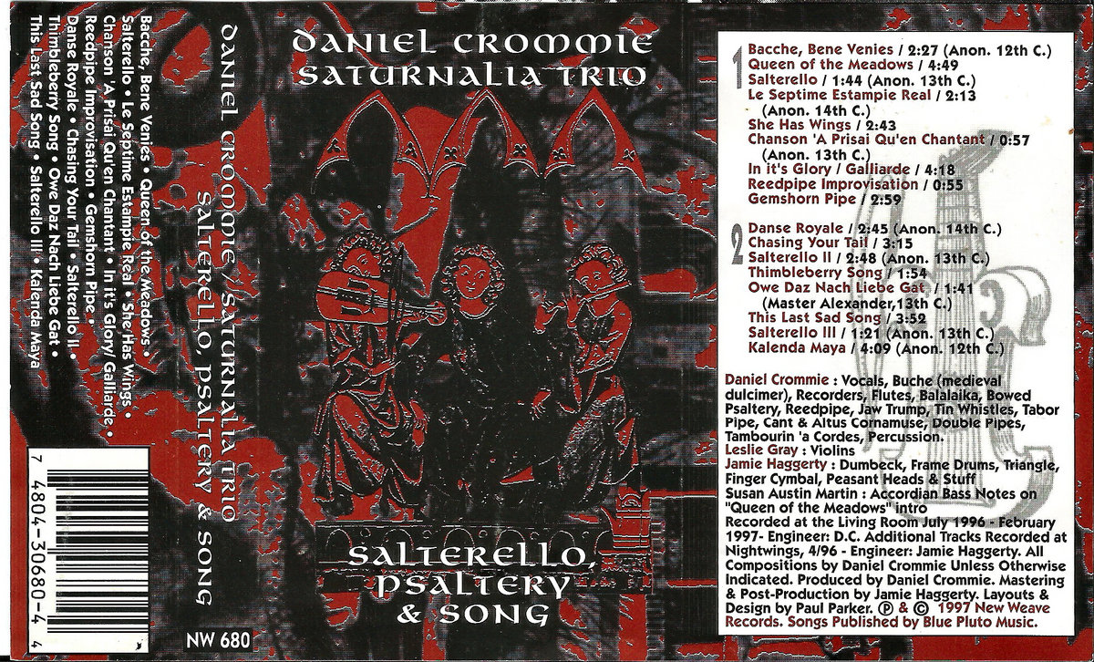 Salterello, Psaltery & Song Saturnalia Trio Daniel Crommie